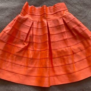 😎Bandage Neon Orange Flare Skirt Size Small